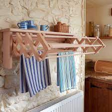 wall mounted clothes airer drying rack