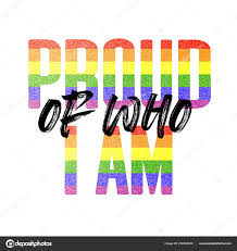 proud of who i am banner lgbtq