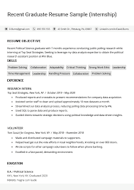 It explains well what the applicant's relevant qualities and strengths are. Recent College Graduate Resume Examples Plus Writing Tips