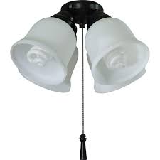 Hampton Bay 4 Light Universal Ceiling Fan Light Kit With Shatter Resistant Shades 64306 The Home Depot