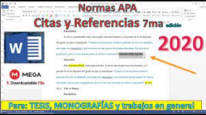 citas y referencias según normas apa