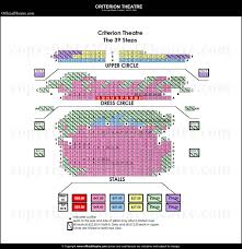 Criterion Theatre Seating Plan Theatre Piccadilly Theatre