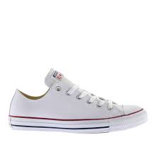 Mens Converse Chuck Taylor All Star Lo Top Leather Fashion Sneaker Optical White
