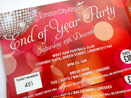 Company Christmas Party Invites For London City Airport