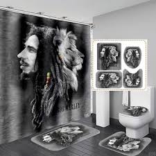 Bob Marley Print Classic Shower Curtain