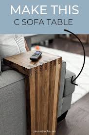 diy c table for sofa pine and poplar