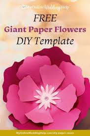 diy giant paper flowers with template