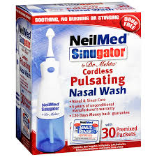 neilmed sinugator cordless pulsating nasal wash with 30 premixed packets1 oz