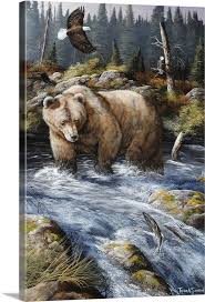 Wildlife Art Bear Artwork Canvas Prints