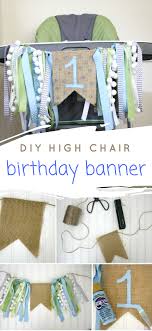 diy birthday highchair banner life