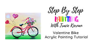 how to paint a valentine bike with
