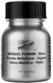 mehron metallic powder silver
