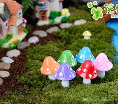 Mushroom Miniature Fairy Figurines