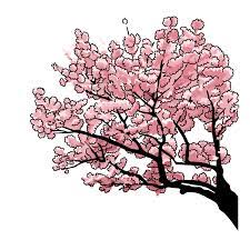 無料・商用利用OKのベクター素材【桜の木02のイラスト】 | ベクターシェルフ