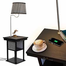 Brightech maxwell drawer edition shelf led floor lamp combination modern living room standing light with asian display shelves classic black. 2 In 1 Floor Lamps With Shelves For Living Room Or Bedroom