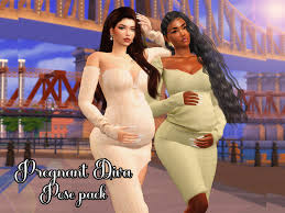 the sims resource pregnant diva pose pack