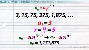 Geometric Sequence Formula Examples