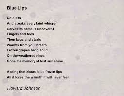 blue lips poem by howard johnson