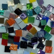 100 Stained Glass Mirror Mix Tiny