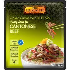 Cantonese Beef Stir Fry Sachet gambar png
