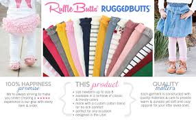 Rufflebutts Little Girls Ankle Length Knit Footless Tights With Ruffle