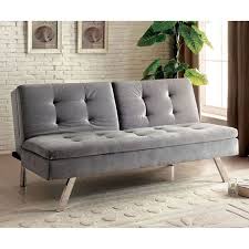 It rests on a futon frame that can easily be raised for the conversion. Valier Contemporary Gray Futon Sofa Bed Futon Sofa Futon Sofa Bed Futon Living Room