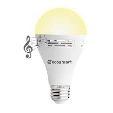 Ecosmart 40 Watt Equivalent A21 Non Dimmable Smart Bluetooth Speaker Led Light Bulb Soft White B6a21a40wulf01 The Home Depot