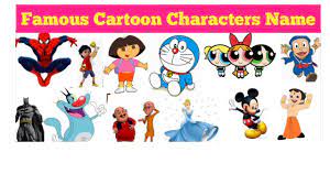 famous cartoon characters name with