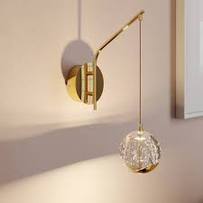 Hayley Led Wall Lamp With Hanging Ball