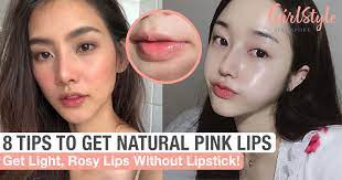 naturally pink lips without lipstick