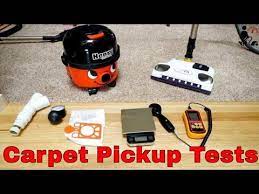 vacuum cleaner testing carpet pickup