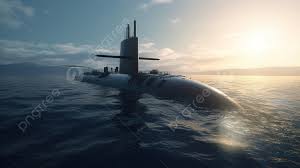 military submarine 3d render