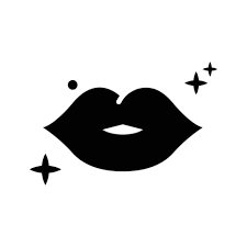 lips vector solid icon style