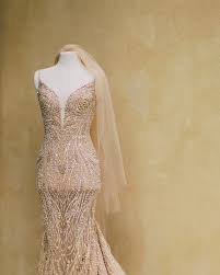 chagne and rose gold dress