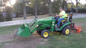 yard leveling compact tractor tiller