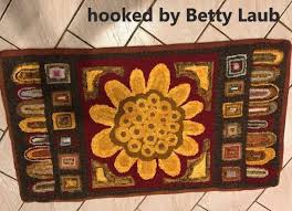 penny rug sunflower small pattern by