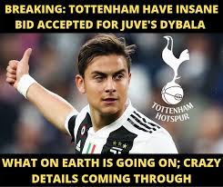The current status of the logo is active, which means the. Soccer Memes Dybala To Spurs Details Bit Ly 33gbnvm Facebook