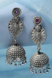 oxidized earrings for women