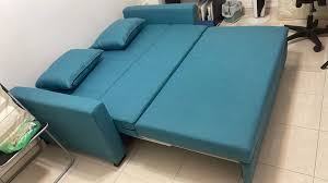 vazzo fabric sofa bed with storage