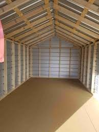 10 x 20 value metal shed low wall