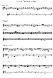 Grade 6 Trumpet Scale Sheet Download Printable Pdf
