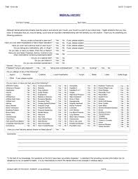 Health History Questionnaire Under Fontanacountryinn Com