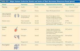 76 Comprehensive Glands Hormones Endocrine System Chart