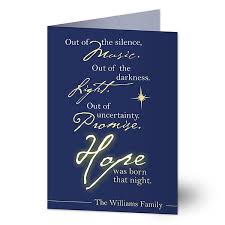 We're here to help you check them twice. Personalized Christian Christmas Cards Hope Was Born