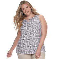 Plus Size Croft Barrow Keyhole Tank Products In 2019