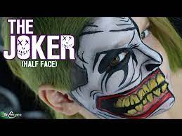 the joker face paint half face you