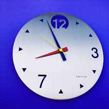 vintage wall clock memphis milano by