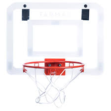 Mini B Deluxe Kids Adult Basketball Wall Mounted Backboard Set