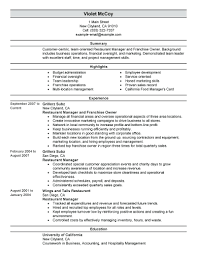 Resume Food Service Job Description Resume