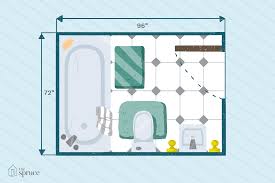 Draw the internal dimensions of your bathroom walls on the graph paper. 15 Free Bathroom Floor Plans You Can Use